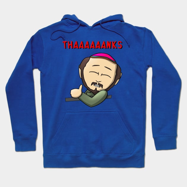 Thaaaaaanks Hoodie by PinkAlienCreations